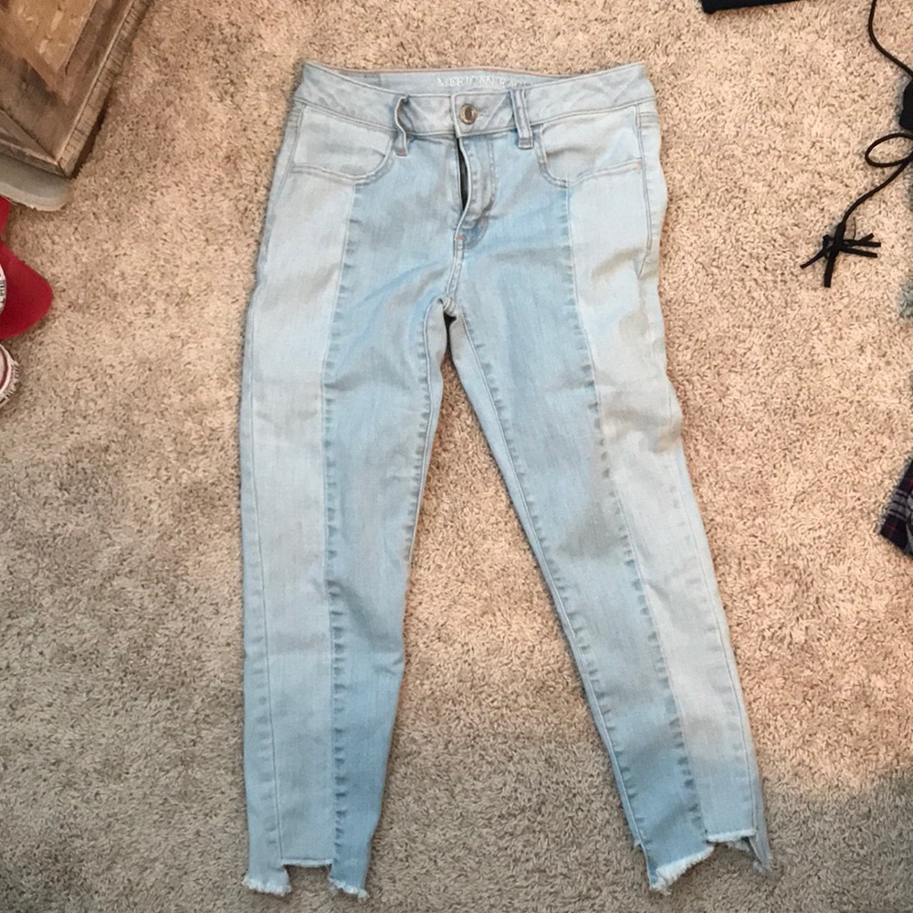 AE two tone jeans